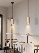 Stone pendant light for small ceiling