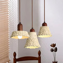 Decorative antique-style engraved resin retro chandelier