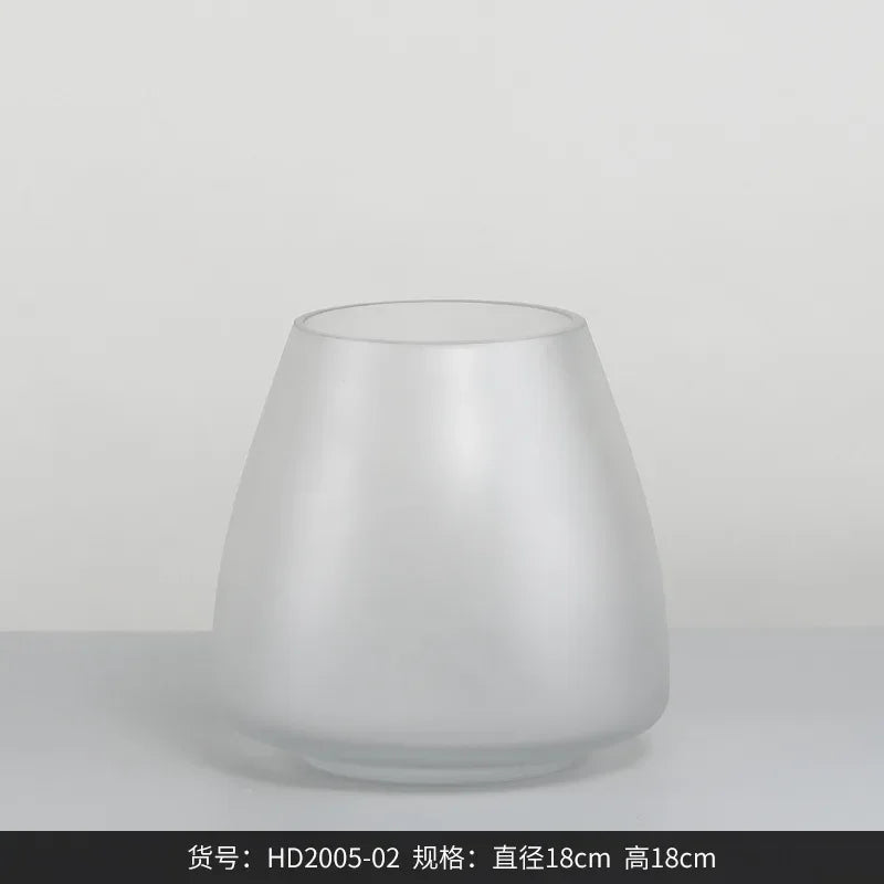 modern glass vase creative design for interior decoration
