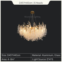 Elegant European style gold crystal chandelier for refined interior decor