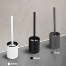 Wall-mounted aluminium cleaning brush with no dead angle