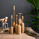 Gold plated metal candle holder for weddings and elegant decoration