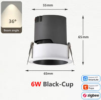 Zigbee aluminium dimmable COB LED spot
