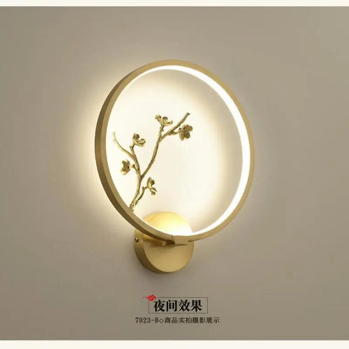 Traditional Chinese copper LED wall light for indoor decoration - vue 7 sur 10