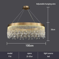 Modern crystal LED ceiling light decorative indoor lighting