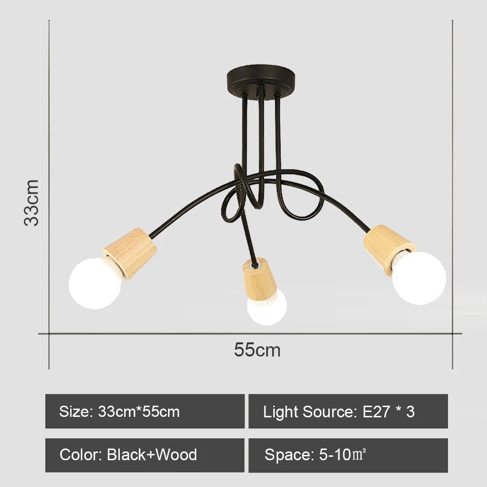 Modern sputnik chandelier industrial style for elegant interiors - vue 9 sur 19