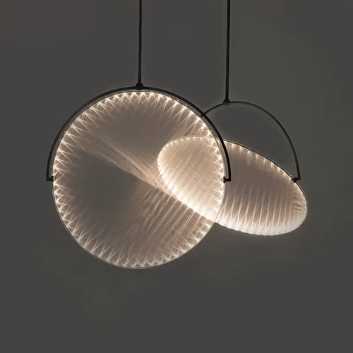Round fabric pendant light for contemporary and cosy interiors - vue 2 sur 8