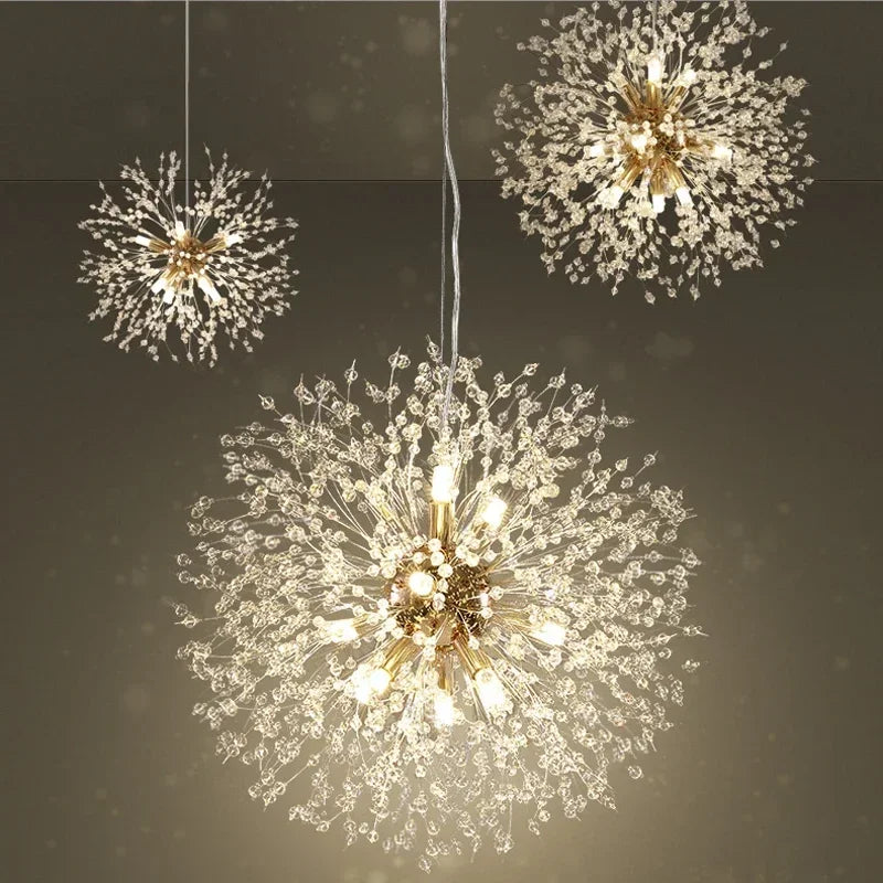 modern crystal pendant light sky star