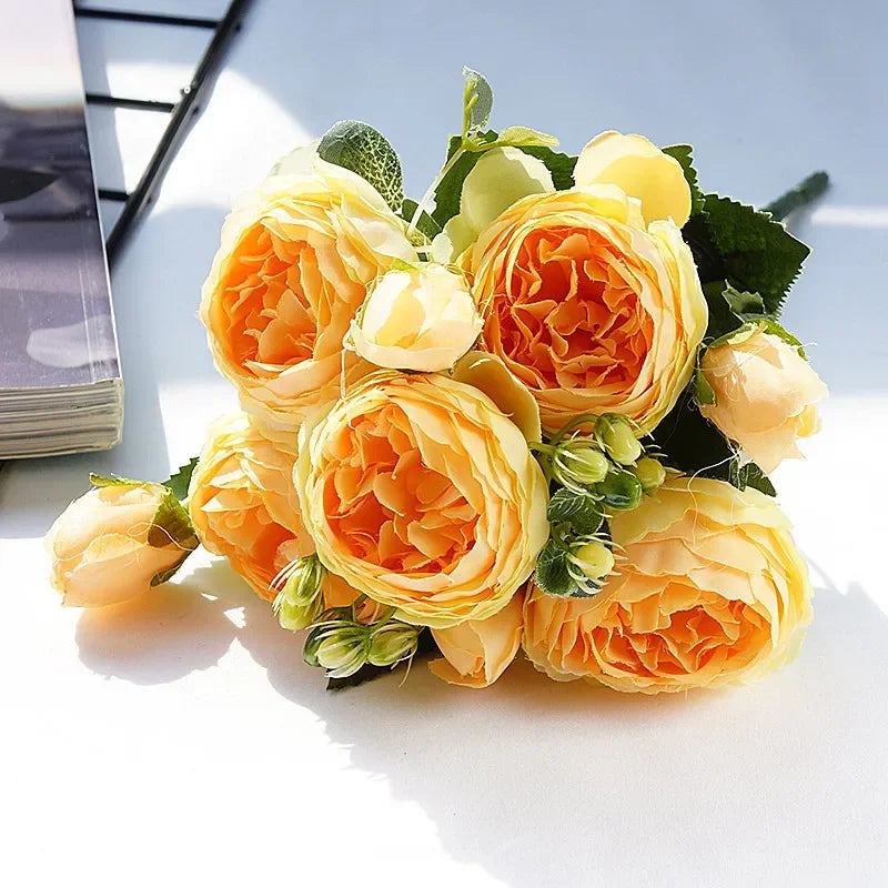 Small artificial flower bouquet for spring decoration and weddings - vue 17 sur 37