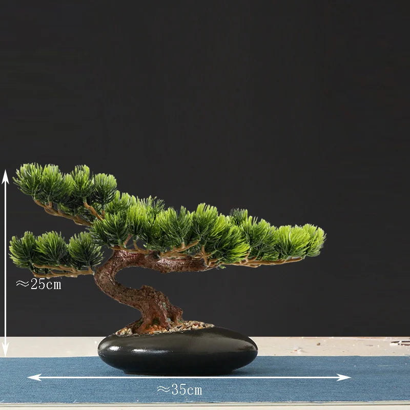 Artificial bonsai tree for indoor decoration and landscaping - vue 13 sur 36