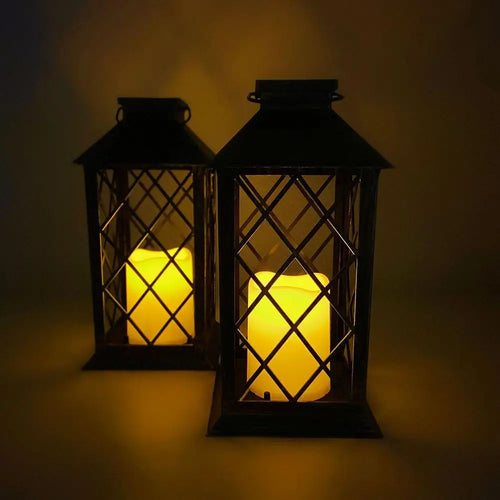Retro LED lantern for decorative gardens and outdoor spaces - vue 3 sur 6