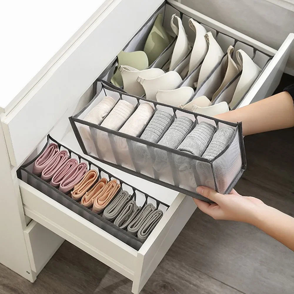 clothing organizer for storing pants and underwear