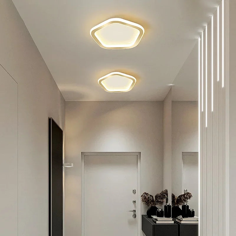 Modern gold ceiling light for interior decoration and lighting - vue 4 sur 14