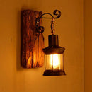 Industrial glass wall light for vintage interiors