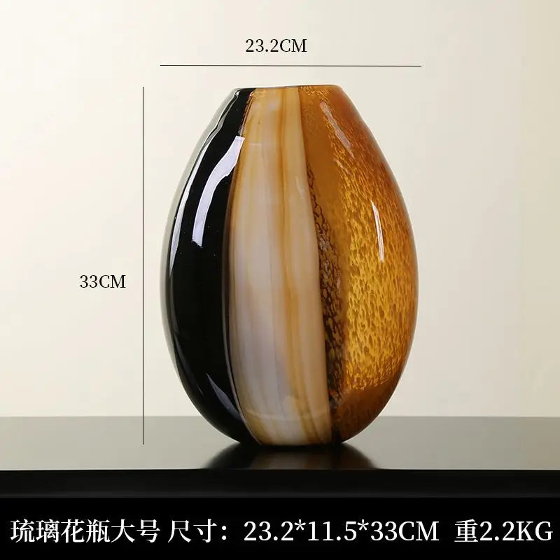 modern glass vase artistic decoration for hydroponic flowers
