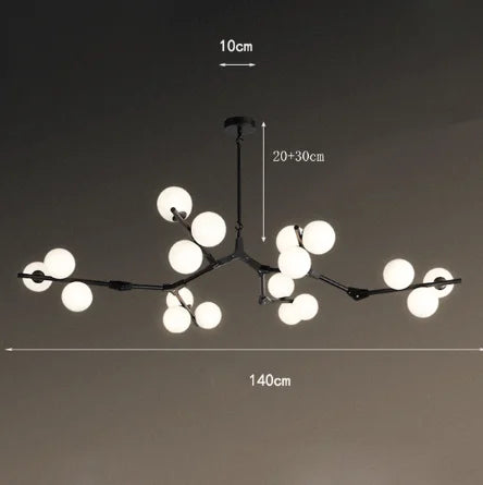 Modern pendant light minimalist dimmable indoor decor - vue 11 sur 12