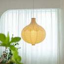 Japanese round paper pendant lamp with decorative hanging light