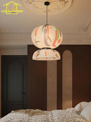 Japanese wabi-sabi rice paper pendant light for elegant interiors