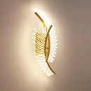 Nordic modern art wing wall light luxury porch lamp