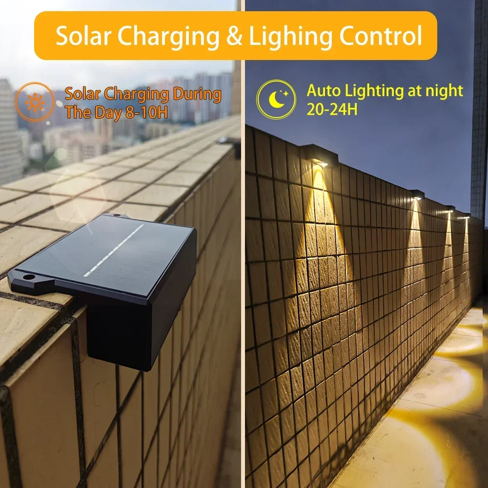 Ultra bright LED solar outdoor lights for garden - vue 5 sur 6