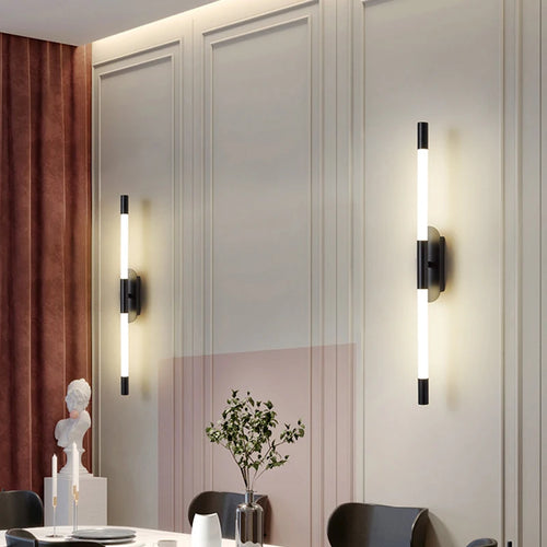 Modern double-headed minimalist and creative LED wall light - vue 5 sur 8