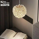 Modern luxury k9 crystal flower pendant light