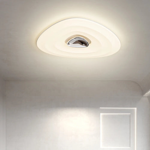 Modern round LED ceiling light for decorative indoor lighting - vue 2 sur 10