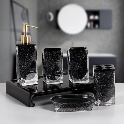 five-piece modern and practical bathroom set - vue 2 sur 8
