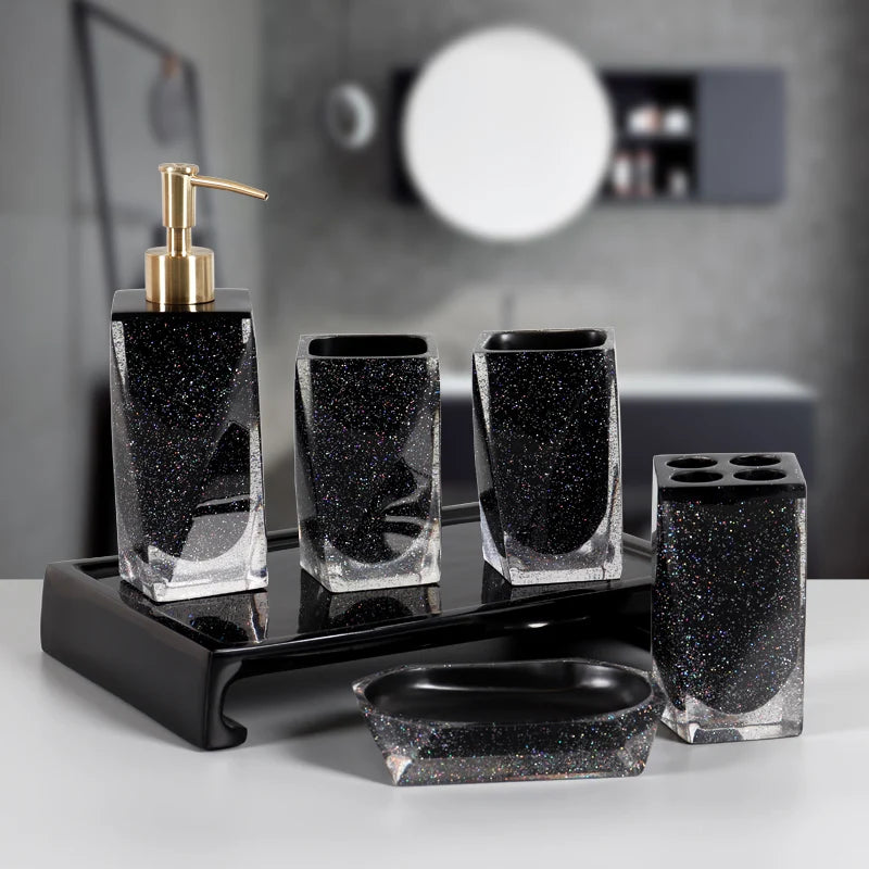 five-piece modern and practical bathroom set