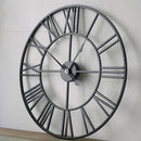 Modern 3D retro wall clock with Roman numerals home decor