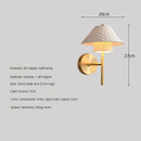 Modern ceramic and copper desk lamp with adjustable angle