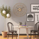 geometric industrial style wall clock for modern decoration