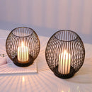 European Metal Lantern Candlestick,Arts and crafts ornaments,Gold Black Candle Holder,Home Decoration