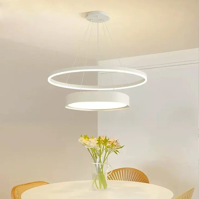 Modern minimalist LED chandelier for interiors - vue 3 sur 8