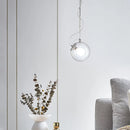 Glass ball pendant light for romantic interiors and restaurants