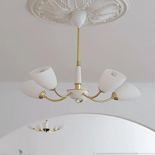 Modern nordic LED chandelier for elegant interiors - vue 5 sur 11
