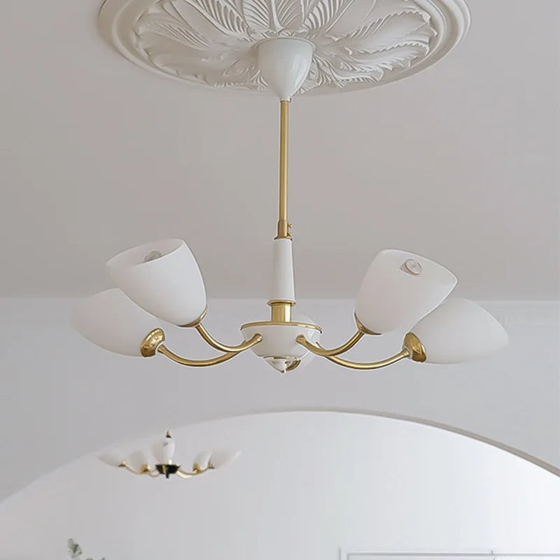 Modern nordic LED chandelier for elegant interiors - vue 5 sur 11