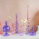Glass candle holders for wedding decor and Christmas gifts