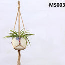 hemp rope hanging basket for decorative plants