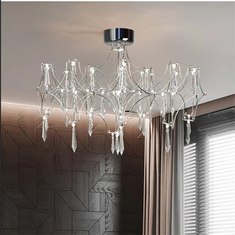 Crystal water cube chandelier for elegant interior décor
