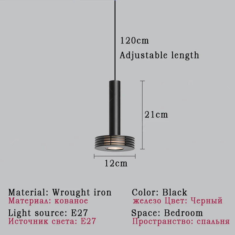 Nordic microphone-shaped pendant light for interior decoration
