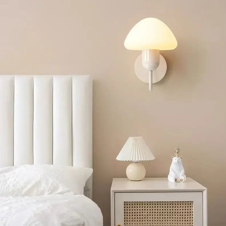 Modern mushroom LED wall lamp for elegant interior decor