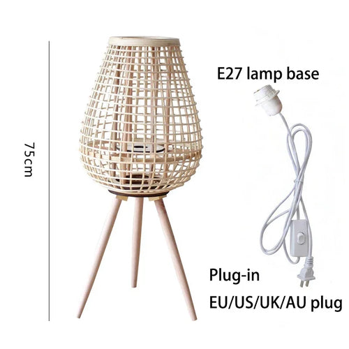 Rattan wind lamp with legs - vue 16 sur 18