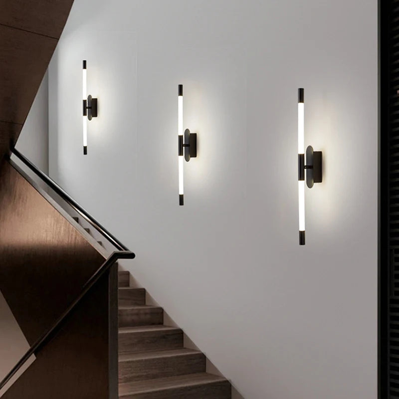Modern double-headed minimalist and creative LED wall light - vue 6 sur 8