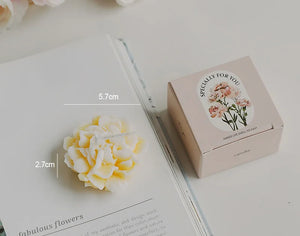 handmade scented carnation candle for weddings and parties