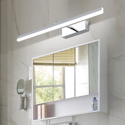 Retractable mirror front wall lamp for bathroom - vue 3 sur 18