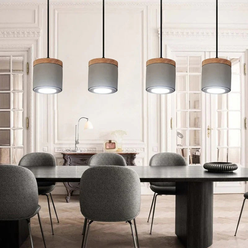 Industrial retro concrete pendant light for interior decor