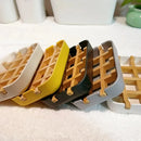 eco-friendly bamboo soap box with wooden holder