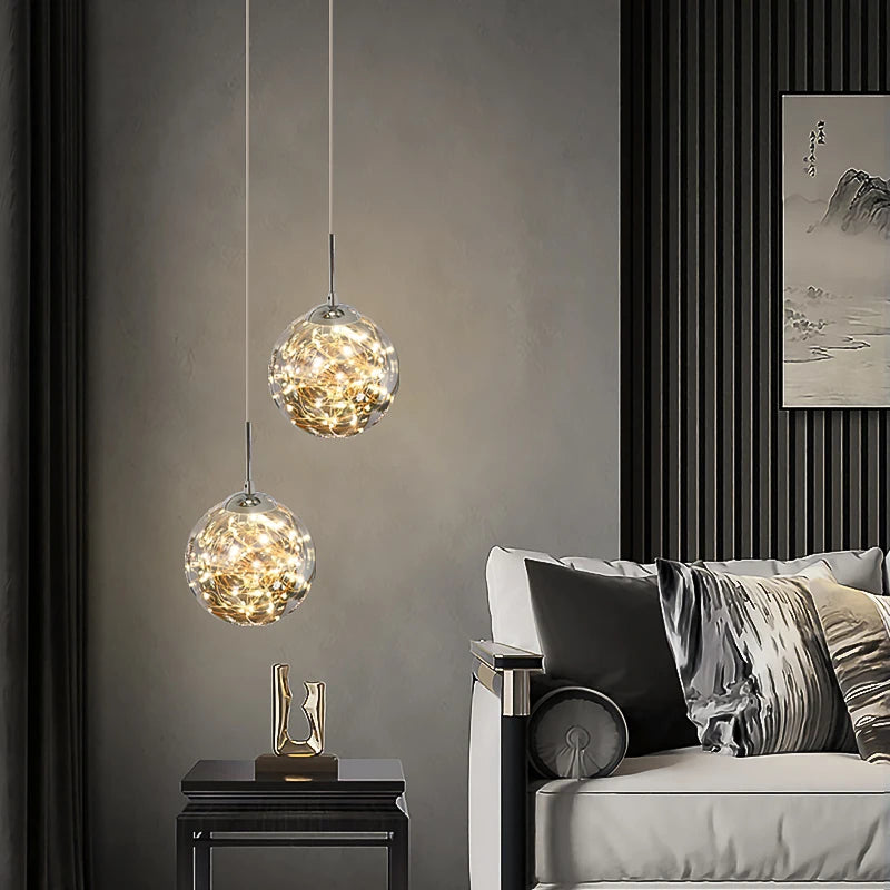 Modern nordic star-shaped pendant light for indoor spaces