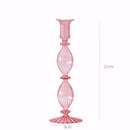 Conical glass candle holder for wedding tables and Nordic decoration